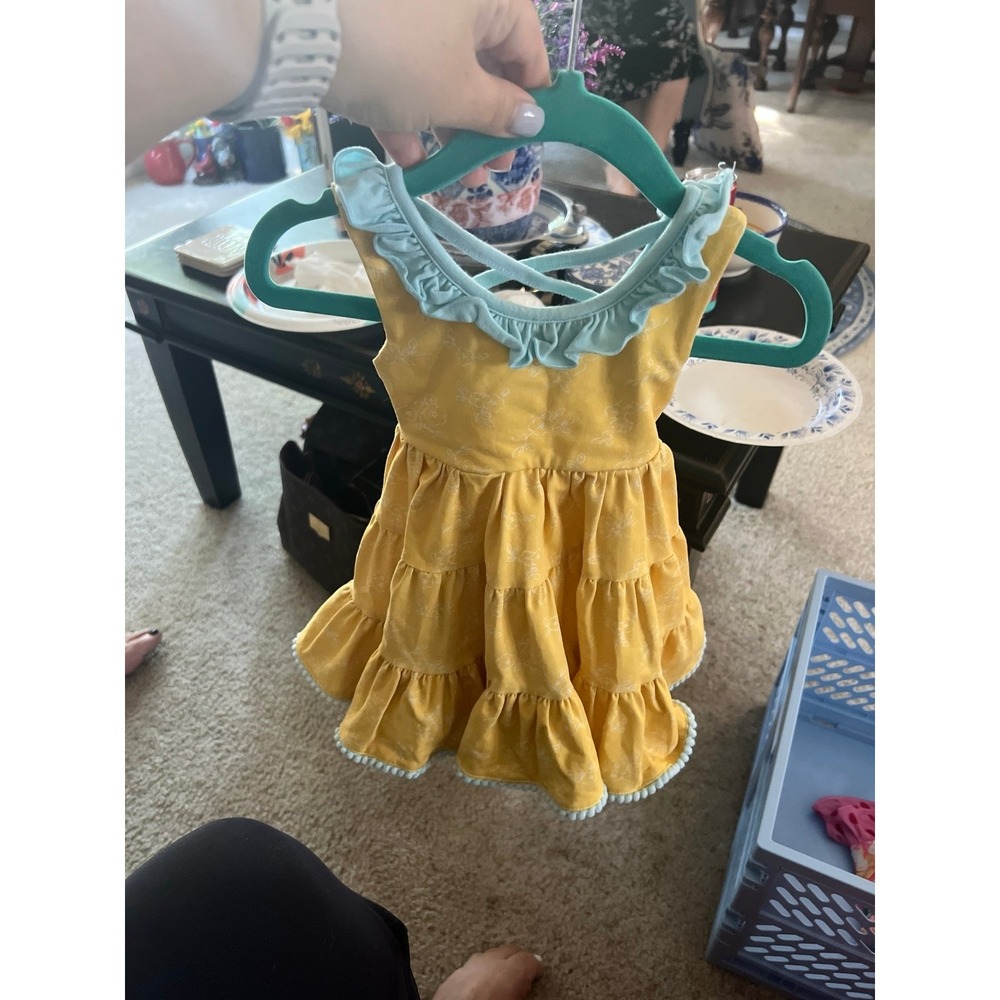 Sweethoney yellow dress‎ girls size 6 months